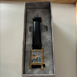 Warner Bros. Gold and Black Cartoon Watch